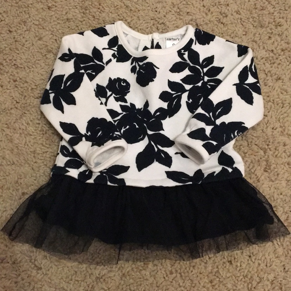 Trendy floral print sweater